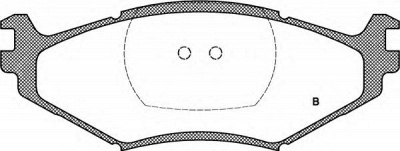 OPEN PARTS bpa048302 -  Комплект тормозных колодок, дисковый тормоз